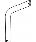 DINEX - 66705 - труба глушителя приемная