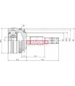 KAMOKA - 6746 - "Шрус, внеш. 33/29/52MM/47ABS DAEWOO LANOS 97"->,N