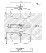 MAPCO - 6715 - Колодки торм.зад./дат.