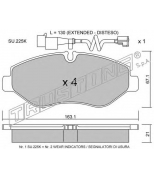 TRUSTING - 6871W - Комплект тормозных колодок, диско