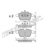 TRUSTING - 6913 - Комплект тормозных колодок, диско
