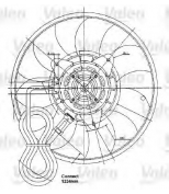 VALEO - 698323 - Мотор вентилятора и вентилятор в сборе