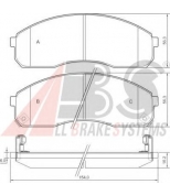 ABS - 37275 - Комплект тормозных колодок, диско