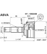 ASVA - HY1002A38 - ШРУС НАРУЖНЫЙ 19x50x25 (HYUNDAI ATOS)
