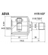 ASVA - HYIRNSF - Шрус внутренний правый 35x42x28