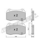TRUSTING - 7540 - Колодки тормозные комплект