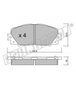 FRITECH - 7610 - Колодки тормозные дисковые TOYOTA