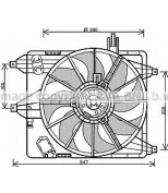 AVA - RT7544 - Вентилятор радиатора двигателя