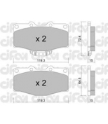 CIFAM - 8222420 - Комплект тормозных колодок, дисковый тормоз