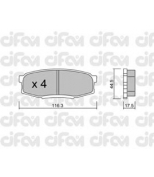 CIFAM - 8228220 - Комплект тормозных колодок, дисковый тормоз