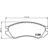 HELLA - 8DB355006441 - Колодки тормозные дисковые