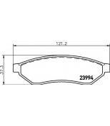 HELLA - 8DB355011671 - Brake Pad Set, disc brake