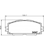 HELLA - 8DB355012361 - Колодки тормозные дисковые