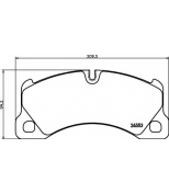 HELLA - 8DB355014151 - колодки тормозные дисковые