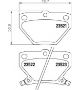 HELLA - 8DB355017221 - Brake Pad Set, disc brake