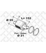 STELLOX - 8412011SX - 84-12011-sx_р/к тяги реактивной !(мр) с/блок 95x152/190 2отв d21.кольца стопорн.