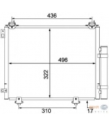 HELLA - 8FC351304221 - Конденсатор кондиционера