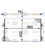 HELLA - 8FC351301434 - Радиатор кондиционера