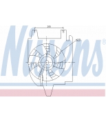 NISSENS - 85273 - Вентилятор радиатора конд. kia rio 1.3 i 16v man/авт a/c+/- 20