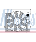 NISSENS - 85401 - Вентилятор радиатора двигателя: W220/C215 98-05