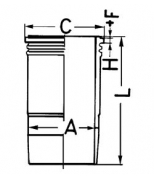 KOLBENSCHMIDT - 89380110 - Гильза MB OM401/402/403/404 d125.0 STD (403 011 34 10) KS Original