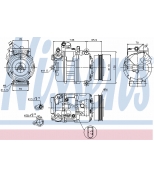 NISSENS - 89023 - Компрессор кондиционера