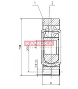 KAMOKA - 9196 - Шрус внутренний_VW Transporter IV 90