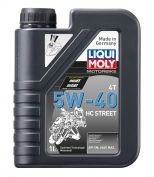 LIQUI MOLY 20750 Масло моторное НС-синт. д/4-т.мотоц. Motorbike 4T HC Street 5W-40 SN MA2 (1л)