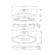 NIPPARTS - J3610400 - Колодки тормозные SSANGYONG KORANDO 96-/MUSSO 95- задние