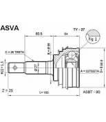 ASVA - TY27 - ШРУС НАРУЖНЫЙ 32x56x26 (TOYOTA   SCEPTER,CAMRY (SXV10-15)) ASVA