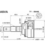ASVA - TY56A48 - ШРУС НАРУЖНЫЙ 24x56x26 (TOYOTA : AVENSIS (1CD-FTV)