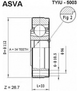 ASVA - TYIU5003 - Шрус внутренний 34x112