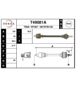 EAI - T49081A - Полуось L Ren Espace 2.8 V6 91-96 +ABS L/R