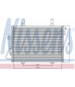 NISSENS - 94324 - Радиатор кондиционера: Kangoo/97- /1.2/1.4/1.5D/1.61.9D