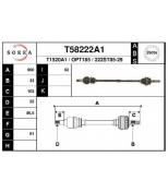 EAI - T58222A1 - Привод передний правый 960mm ABS 29