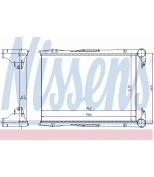 NISSENS - 96968 - Интеркулер алюминий/алюминий 630x906x63