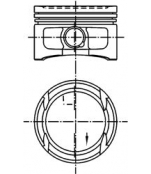 KOLBENSCHMIDT - 99909620 - 99 909 620_поршень! d76.5x1.2x1.5x2.5 +0.5 VW Polo, Skoda Fabia 1.2i 12V AZQ/BME 01>