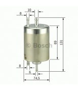 BOSCH - 0450915001 - Фильтр топливный MB W168/414.