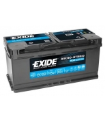 EXIDE - EK1050 - Аккумулятор Start&Stop AGM 12V 105Ah 950A 392х175х190 полярность ETN0 клемы EN крепление B13