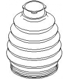 HANS PRIES/TOPRAN - 400739 - 400739HP-546 пыльник ШРУСа наружный! MB W168 1.9 99-04/Vaneo 414 1.6-1.9 02>