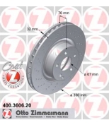 ZIMMERMANN 400360620 Тормозной диск пер MB W220
