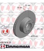 ZIMMERMANN 400361420 Тормозной диск