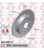 ZIMMERMANN 400365020 Тормозной диск: w 164 задний 14мм(1644231212)