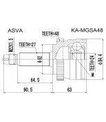 ASVA KAMGSA48 ШРУС НАРУЖНЫЙ-- MAGENTIS 08- 2.0 M/T/A/T