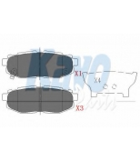 KAVO PARTS - KBP8022 - К-т торм. колодок Re SUB Tribeca 07-