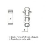 METELLI 012546 Направляющая клапана ГРМ_Mazda 121/323 1.2-1.8 &16