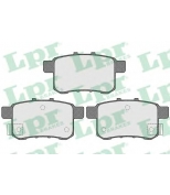 LPR - 05P1569 - Колодки тормозные HONDA ACCORD 2.0-2.4 МКПП 08- задние