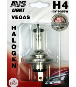 AVS A78482S Галогенная лампа AVS Vegas в блистере H4.12V.60/55W.1шт.    шт