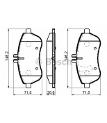 BOSCH - 0986494161 - Тормозные колодки передние 0986494161