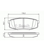 BOSCH - 0986494380 - Барабанные колодки 0986494380